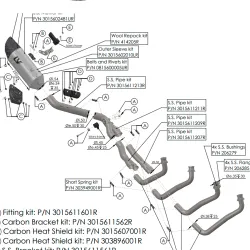Escape completo Leovince Honda CB 650 R 2019-2026 LV-14 R 15611 - despiece