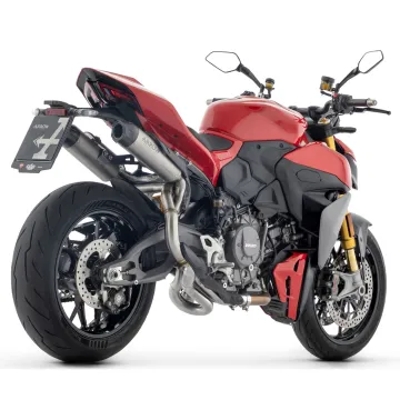Escapes Arrow Ducati Streetfighter V2 - S 2025-2026 Round Sil copa Carbono 77004PR - vista 2