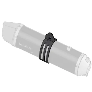 LeoVince abrazadera carbono para escapes LV One EVO ref 3014330501R 3014330501R - vista 1