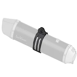 LeoVince abrazadera carbono para escapes LV One EVO ref 3014330501R 3014330501R - vista 1