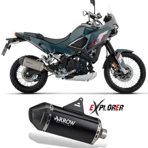Escape Kawasaki KLE 500 2026-2027 Arrow Explorer Titanio 72678PK - vista 1 2