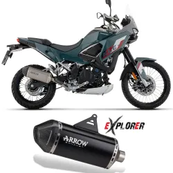 Escape Kawasaki KLE 500 2026-2027 Arrow Explorer Dark Aluminio 72678AKN - vista 1