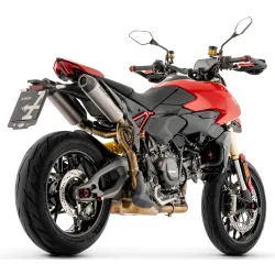 Escapes Arrow Ducati Hypermotard V2 - V2 SP 2026-2027 Round Sil homologados 77518PR - vista 2