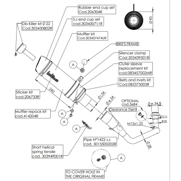 Escape completo Leovince Aprilia SR GT 125 2022-2024 GP Corsa EVO 15500EU - vista 4