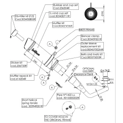 Escape completo Leovince Aprilia SR GT 125 2022-2024 GP Corsa EVO 15500EU - vista 4