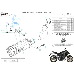 Escape Honda CB 1000 Hornet 2025-2026 MIVV SR-1 H.095.LR1 - vista 5